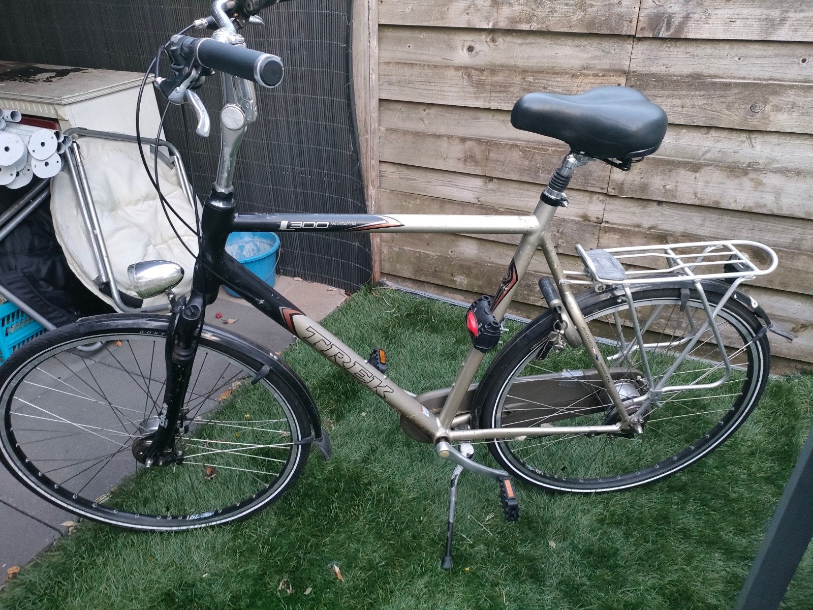 Trek L300 Navigator herenfiets - Comfortabel en Betrouwbaar, Overige merken, Gebruikt, Velgrem, Versnellingen