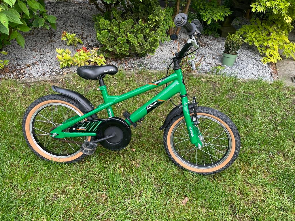 Kinderfiets Alpina Groen, Fietsen en Brommers, Ophalen, Gebruikt, Staal, 16 tot 20 inch