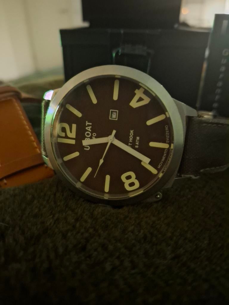 U-Boat Horloge Limited Edition 373 - Herenhorloge, Sieraden, Tassen en Uiterlijk, Horloges | Heren, Overige merken, Staal, Polshorloge