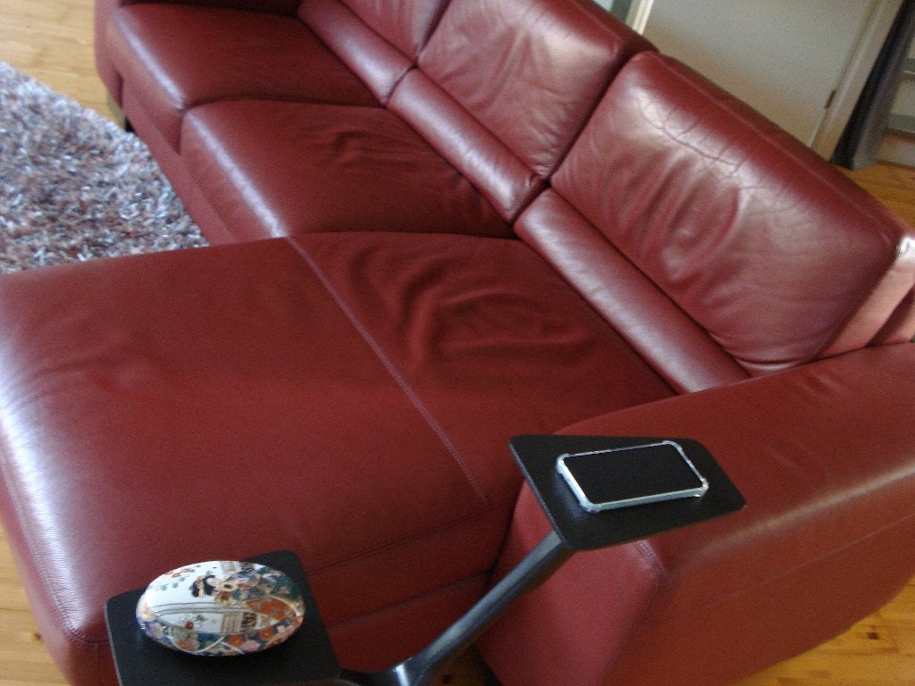 Lounge Bank 3 zits, Huis en Inrichting, Ophalen, Gebruikt, Leer