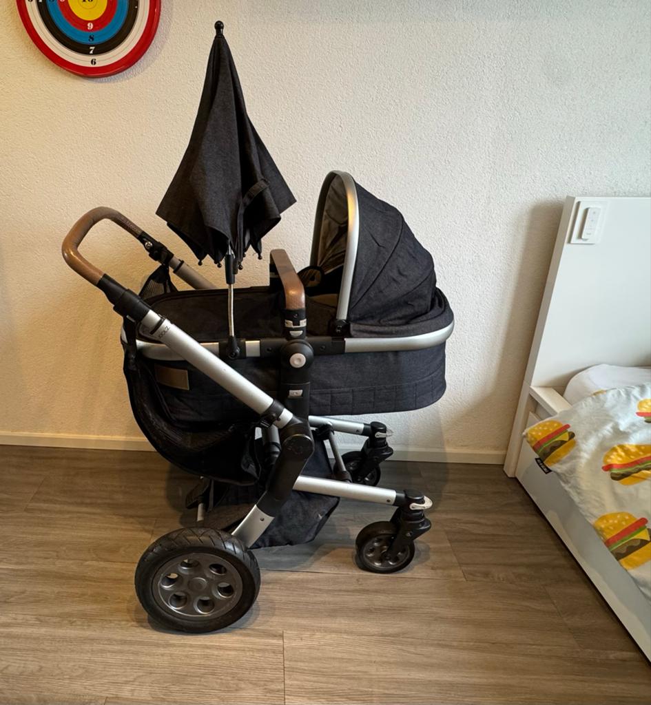 Joolz kinderwagen denim compleet met Cybex autostoel, Overige merken, Gebruikt, Ophalen of Verzenden, Combiwagen
