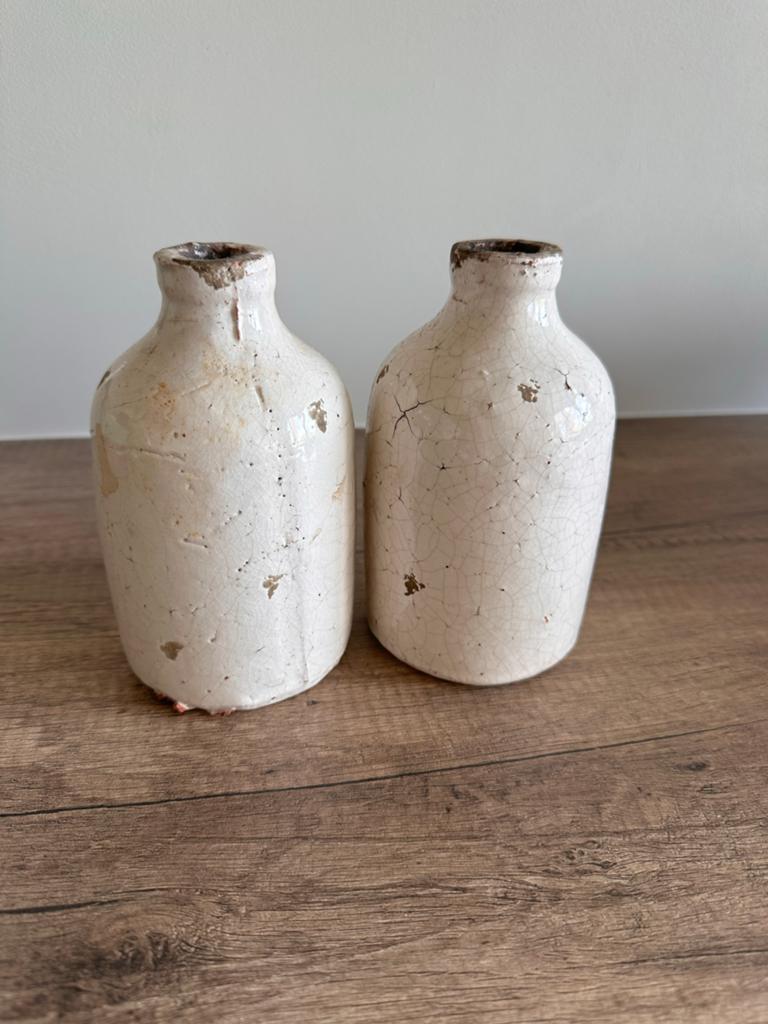 15 cm stoere en sobere kruik-vazen  ‼️graag bieden, Ophalen of Verzenden, Overige kleuren