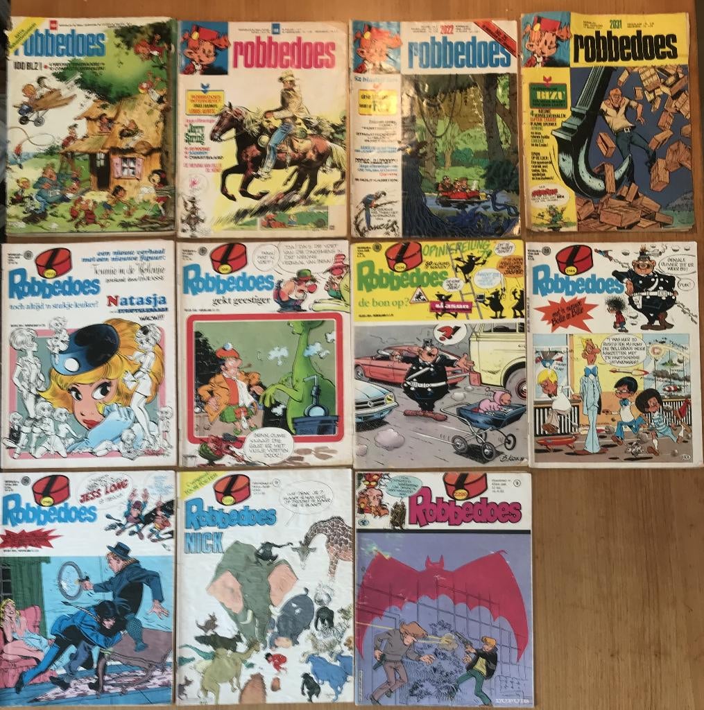 Robbedoes weekblad, Gelezen, Europa, Ophalen of Verzenden, Meerdere comics