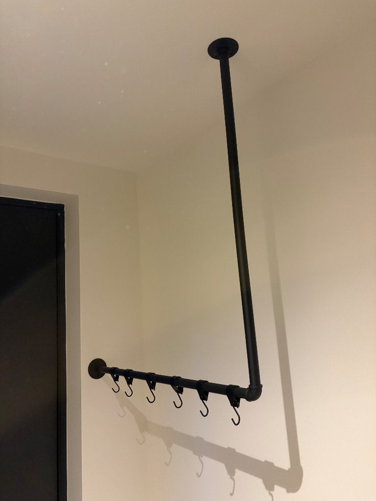 Stalen plafond kapstok, Zo goed als nieuw, Minder dan 100 cm, Metaal, Ophalen