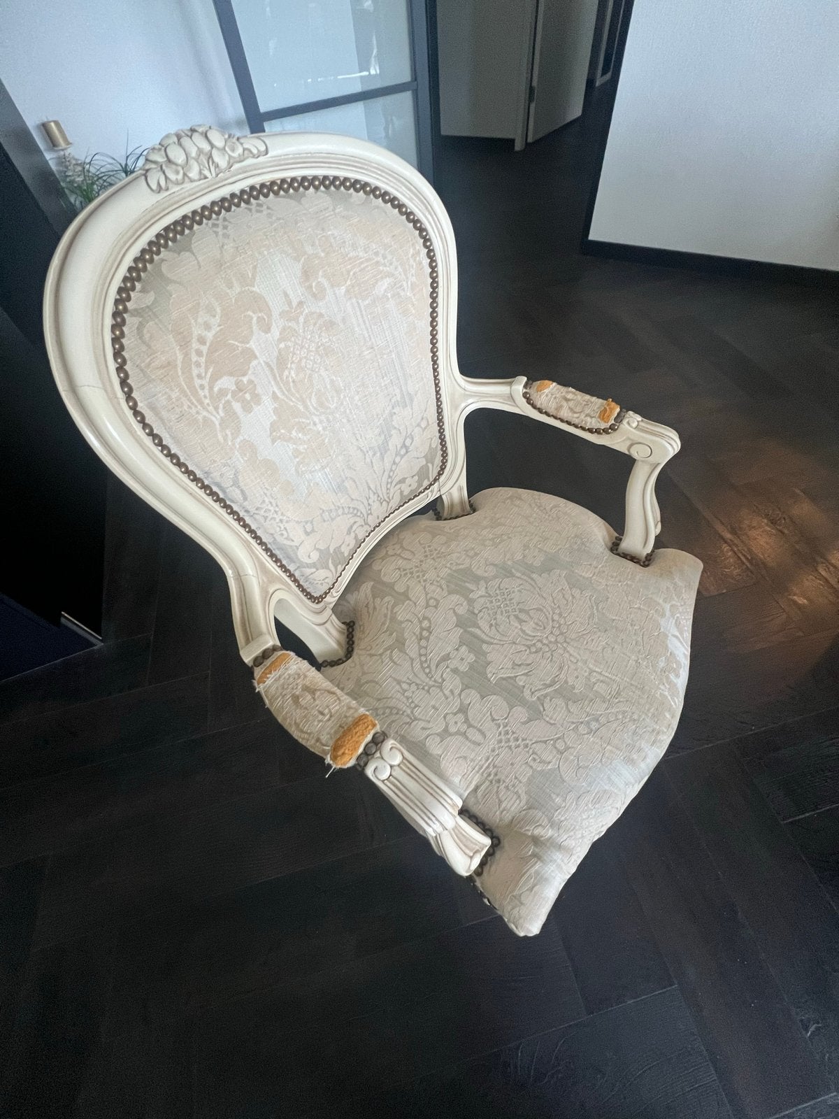 Antiek Lodewijk XVI Crème Armstoelen (2 stuks), Ophalen