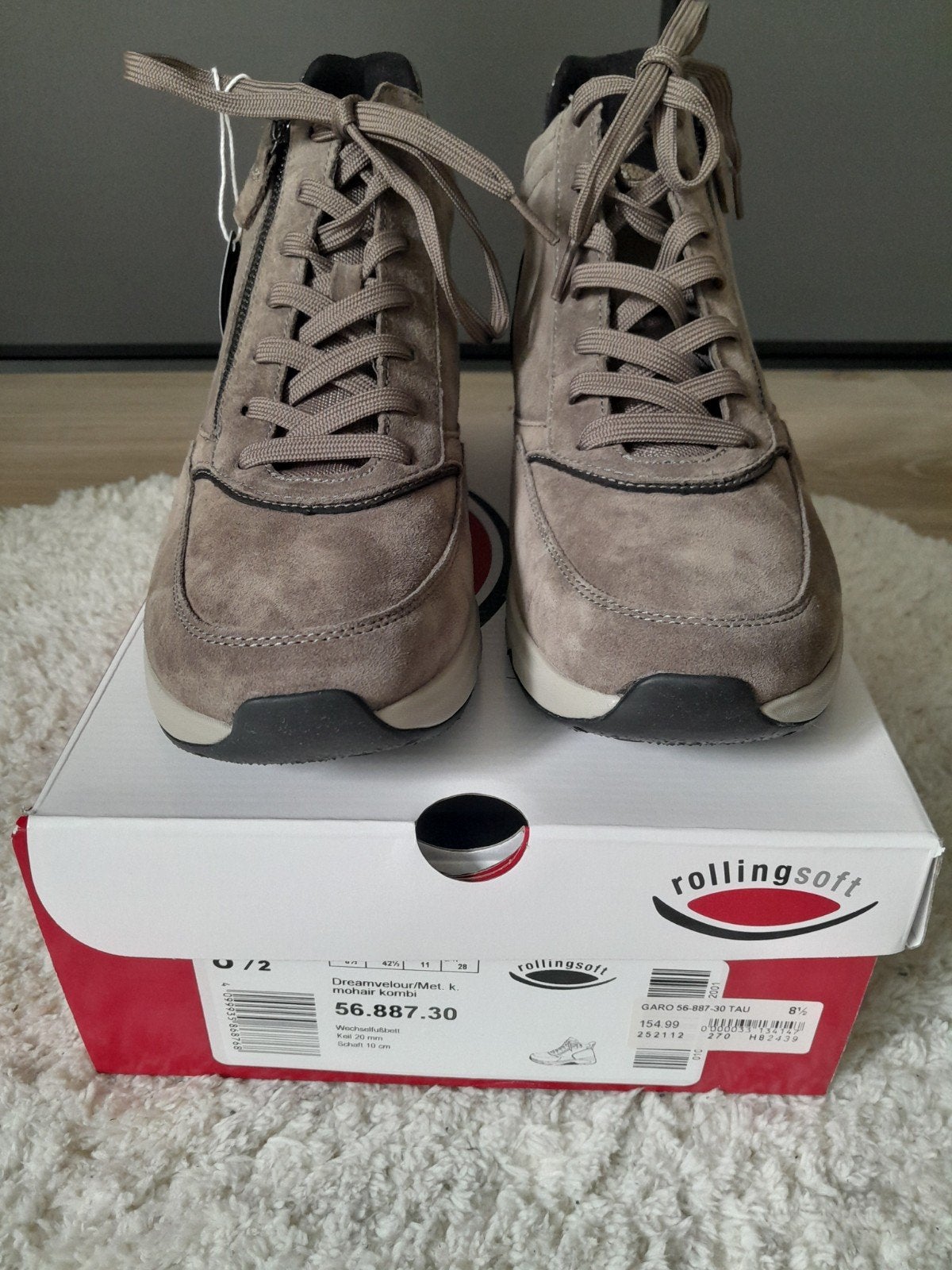 Gabor Rollingsoft mt 8 1/2 - Comfortabele wandelschoenen, Bruin, Gabor Rollingsoft, Nieuw, Wandelschoenen