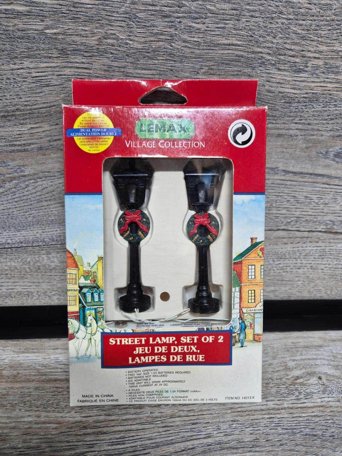 lemax straatverlichting set kerstdorp kersthuisjes, Ophalen of Verzenden, Zo goed als nieuw