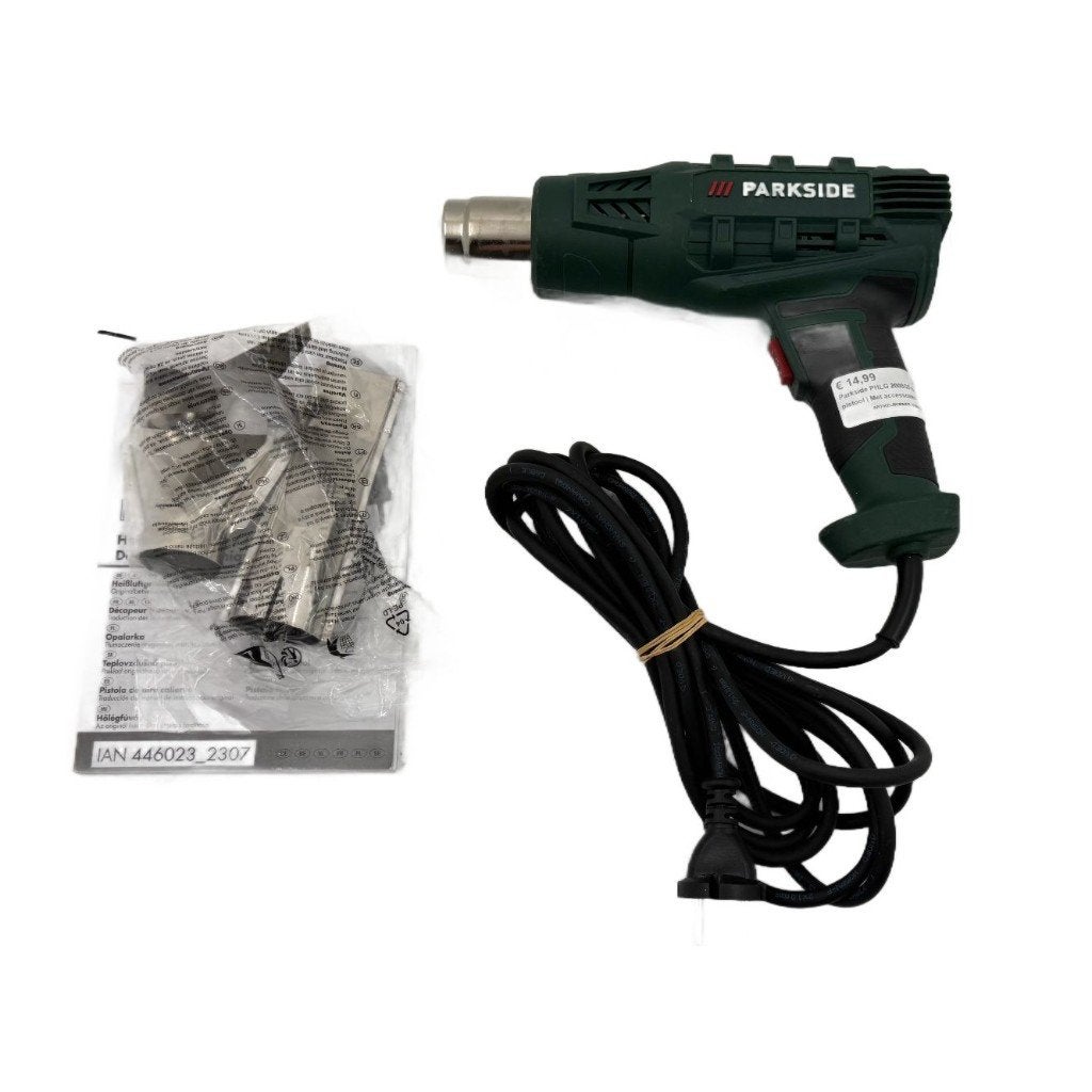 Parkside PHLG 2000G5 Hetelucht pistool | Met accessoires |, Dordrecht@usedproducts.nl, Ophalen of Verzenden, Zo goed als nieuw