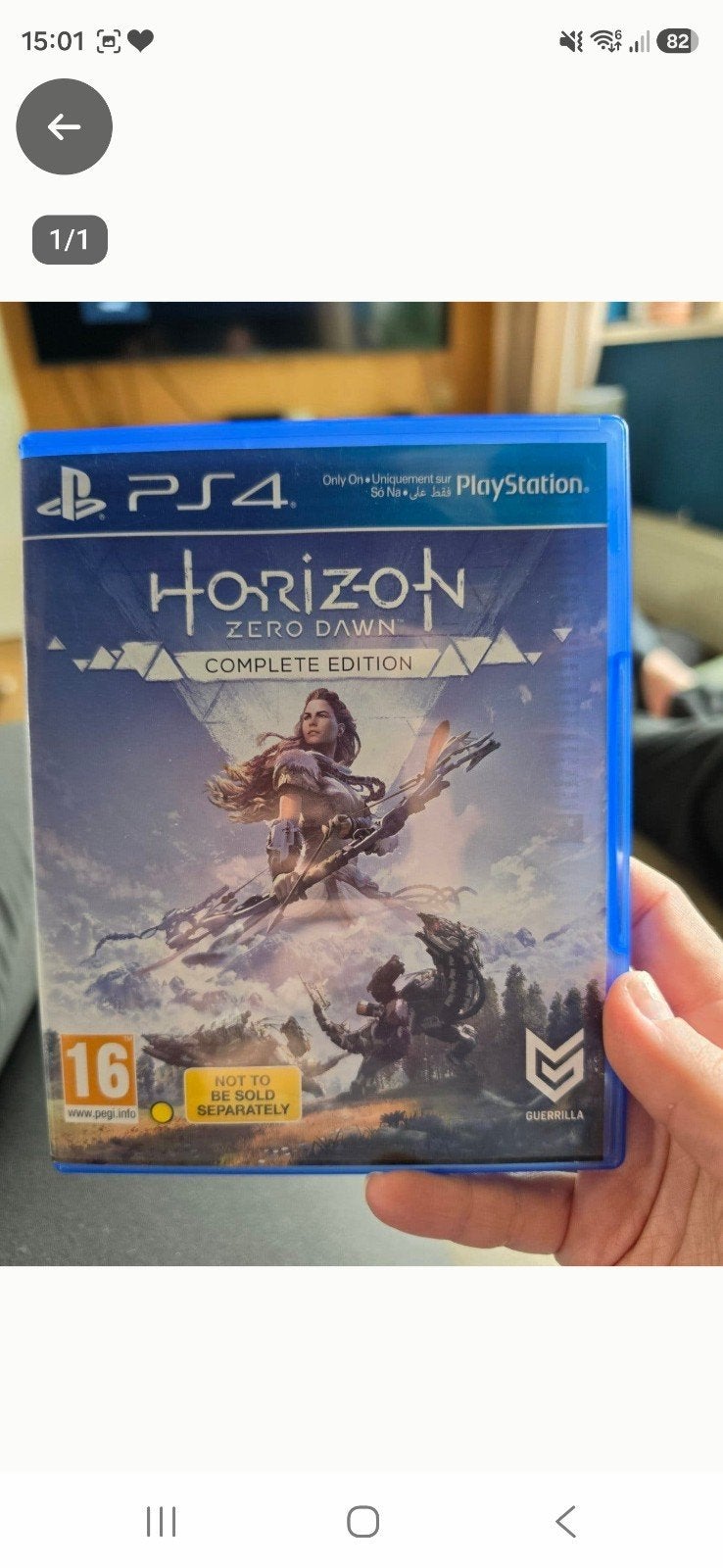 PS4 Horizon Zero Dawn Complete Edition, Avontuur en Actie, 1 speler, Ophalen of Verzenden, Zo goed als nieuw