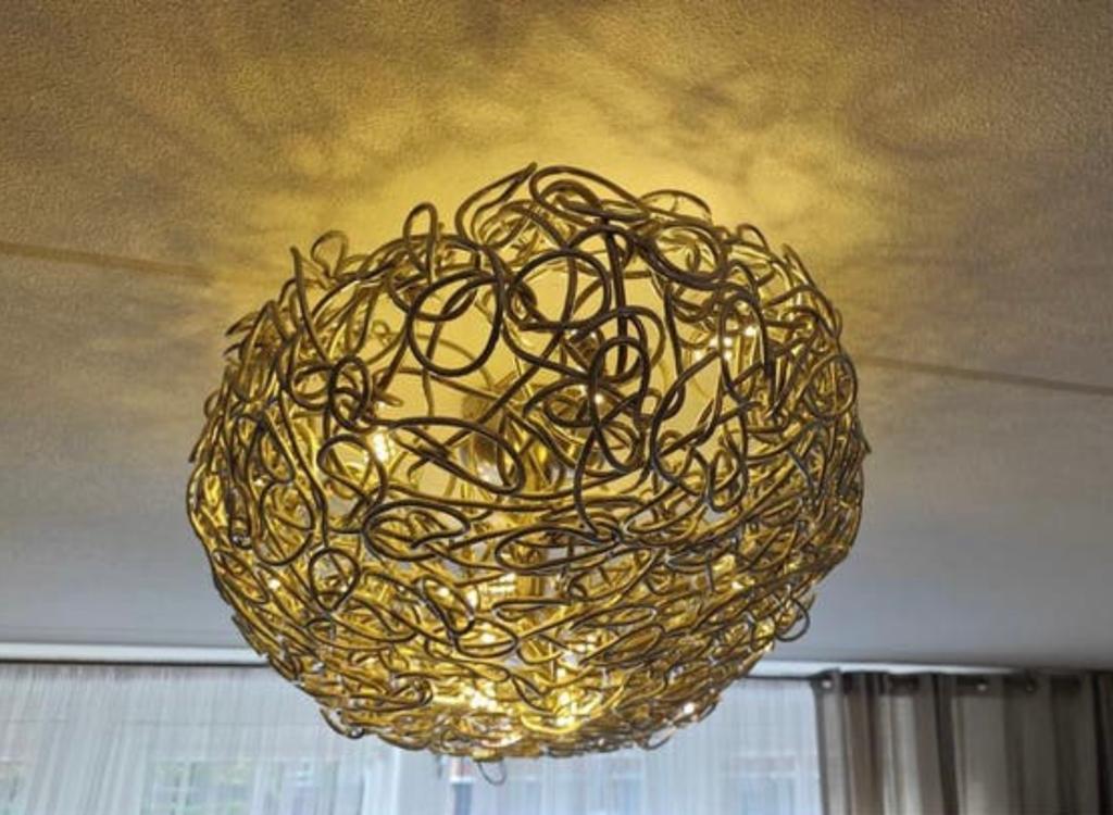 Brand van Egmond design lamp aluminium groot - Led., Ophalen, Zo goed als nieuw, Metaal