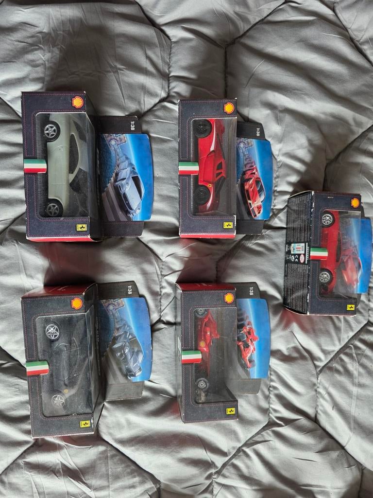5 Shell modelauto's 1:32 nieuw in doosjes, Ophalen of Verzenden