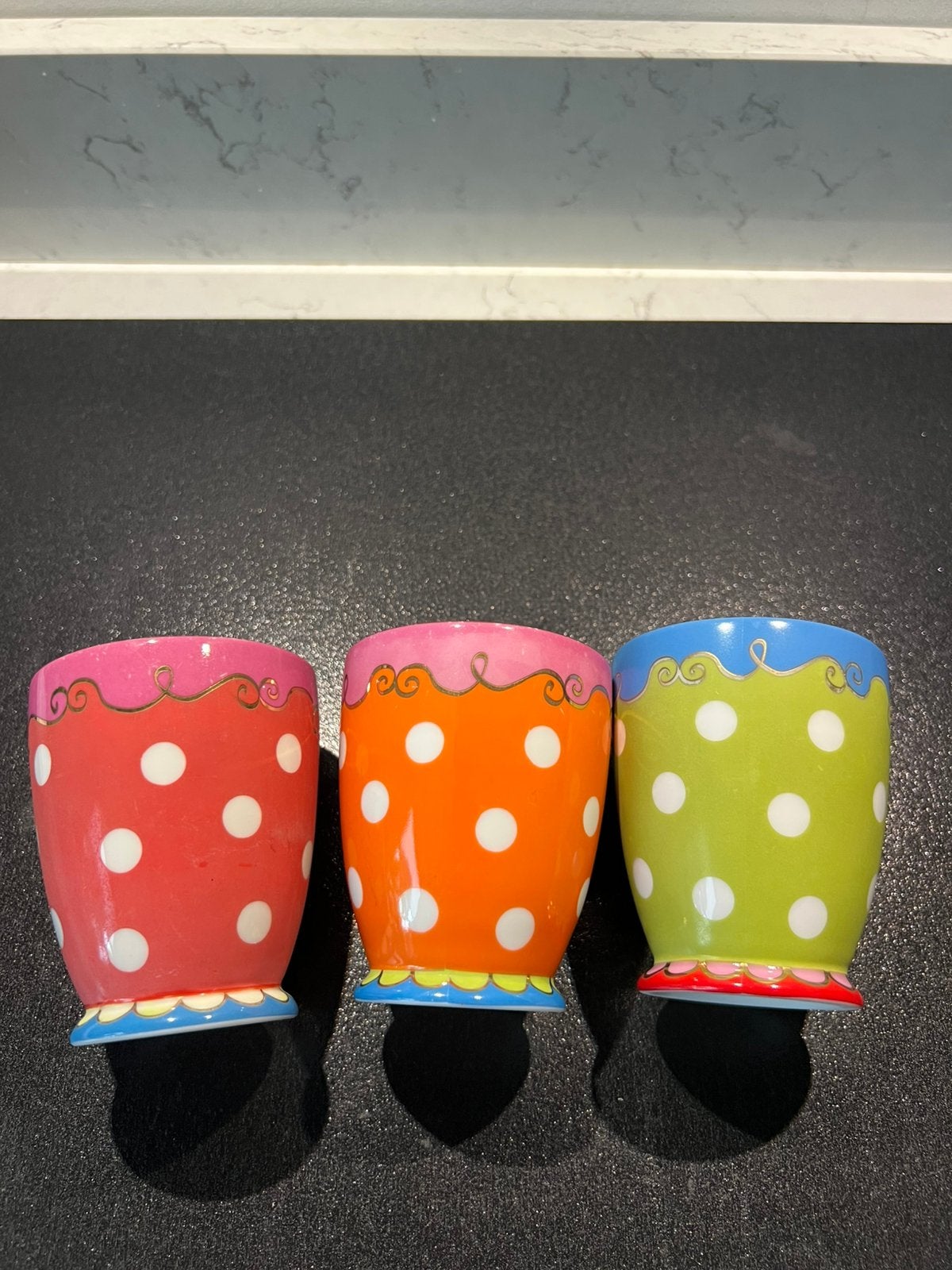 Oilily bekers., Overige materialen, Gebruikt, Ophalen of Verzenden, Overige stijlen