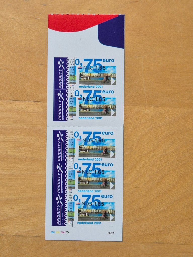 Hangmapje - 5 Priority uit 2001 €2,75 - - Nu €2,50, Ophalen of Verzenden, Na 1940, Postfris