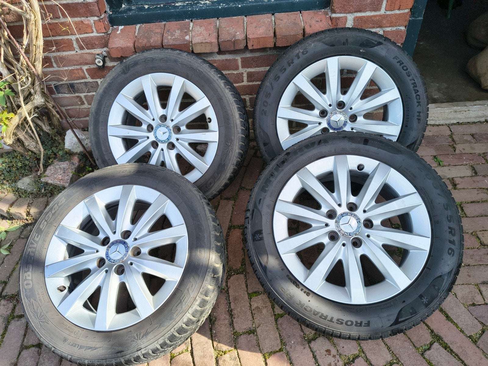 winterbanden Mercedes B, Ophalen, Gebruikt, 16 inch, Band(en)