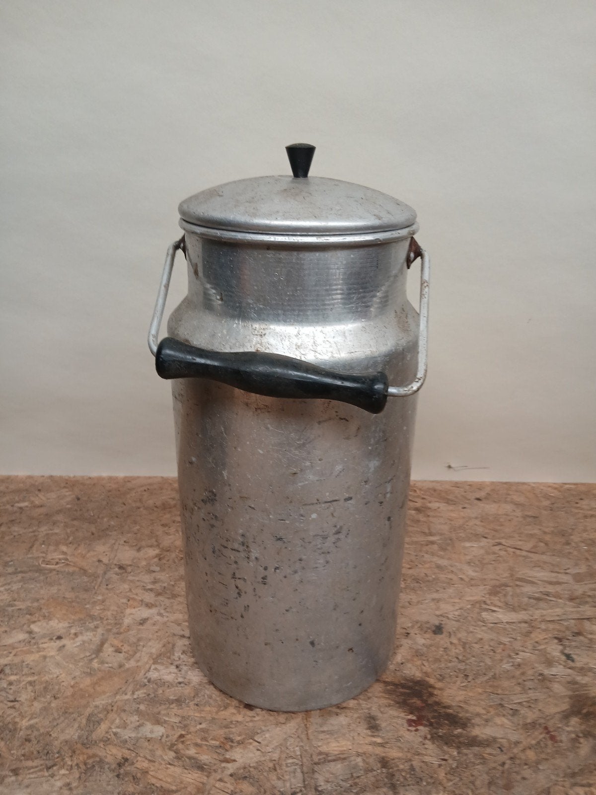 Vintage aluminium melkbus - 35 cm hoog, Ophalen of Verzenden