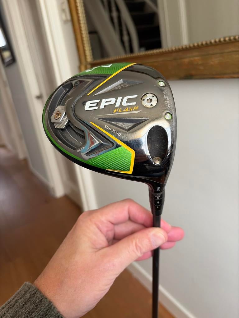 Callaway Epic Flash Driver 9.0 graden Stiff Shaft, Sport en Fitness, Golf, Ophalen of Verzenden, Gebruikt, Club, Callaway