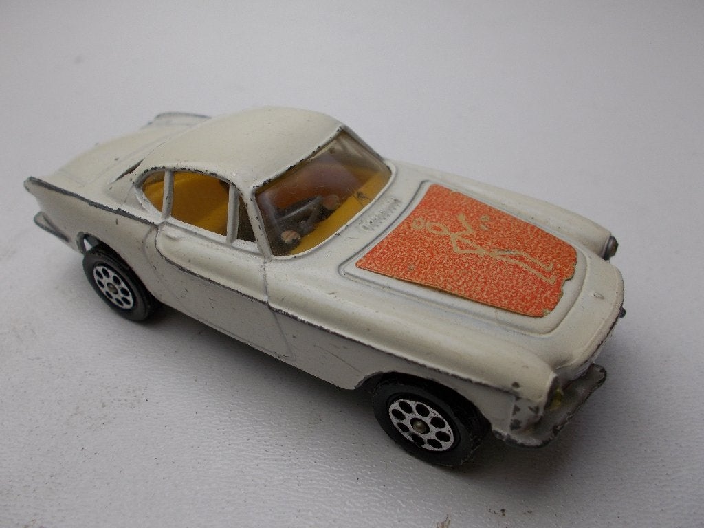 1970 Corgi Toys 201 THE SAINT CAR VOLVO P1800 (Orange) -B-.