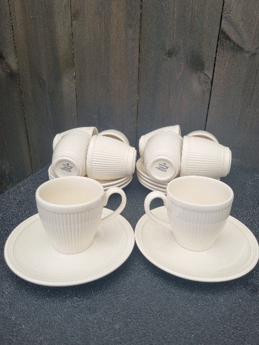 wedgwood windsor 4x kop en schotel, Ophalen of Verzenden, Zo goed als nieuw, Porselein, Kop(pen) en/of Schotel(s)