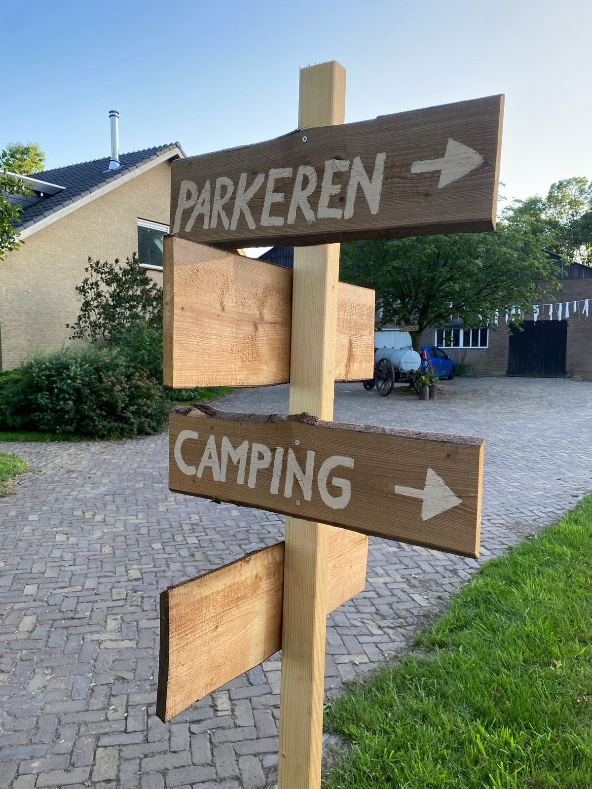 Wegwijzer bordjes, Ophalen, Zo goed als nieuw, Versiering, Geboorte of Huwelijk