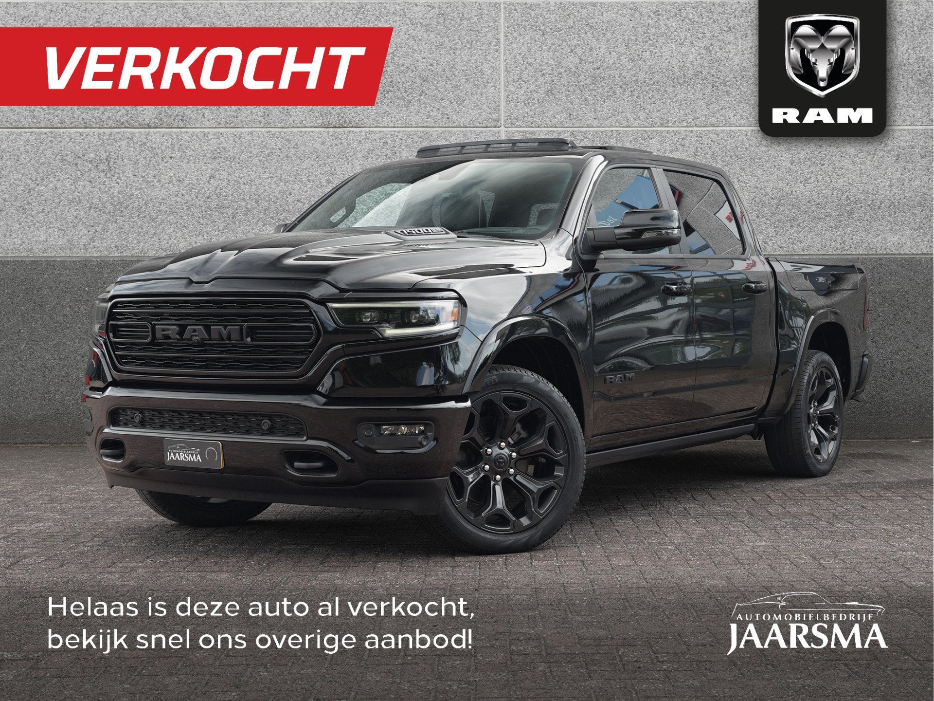 Dodge Ram 1500 5.7L V8 4x4 Crew Cab Limited Night |RAMBox |P, Automaat, Gebruikt, 5654 cc, Zwart