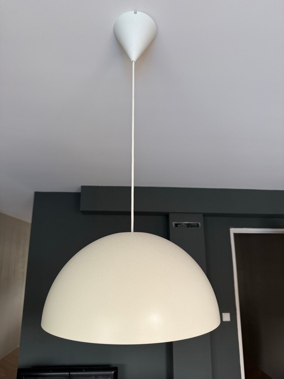 IKEA BRASA Hanglamp - Wit, diameter 44,5cm, Ophalen, Gebruikt, Metaal, E27 (groot)