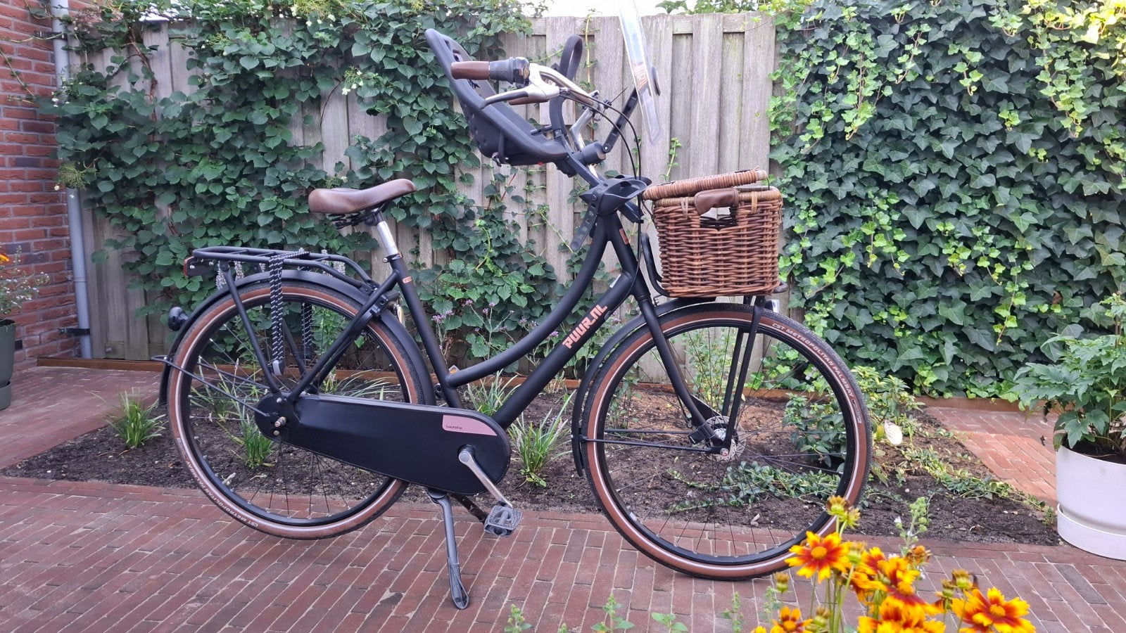 Gazelle PUUR NL 7 damesfiets – zwart mat – 54 cm, Ophalen, Versnellingen, Gazelle Puur NL, Trommelrem