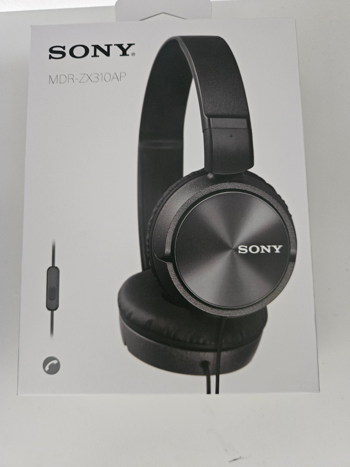 Sony MDR-ZX310AP On-Ear Hoofdtelefoon Zwart, Nieuw, On-ear, Ophalen of Verzenden, Inklapbaar