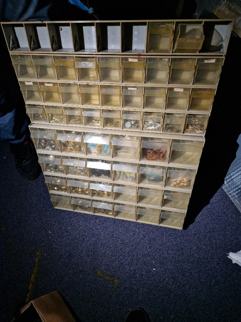Opbergkast met 60 lades voor knutselmateriaal, Gebruikt, Gereedschap of Toebehoren, Ophalen of Verzenden, Kunststof