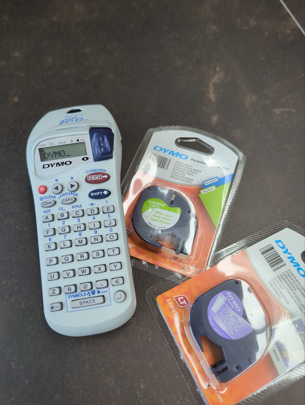 Dymo LetraTag XR labelmaker met 2 nieuwe tapes, Computers en Software, Labelprinters, Zo goed als nieuw, Ophalen