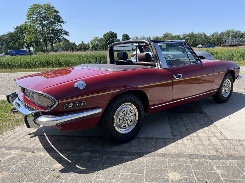 Triumph Stag MK II Convertible 3.0 liter V8 146 PK /, Auto's, Oldtimers, 145 pk, Achterwielaandrijving, Cabriolet, Triumph