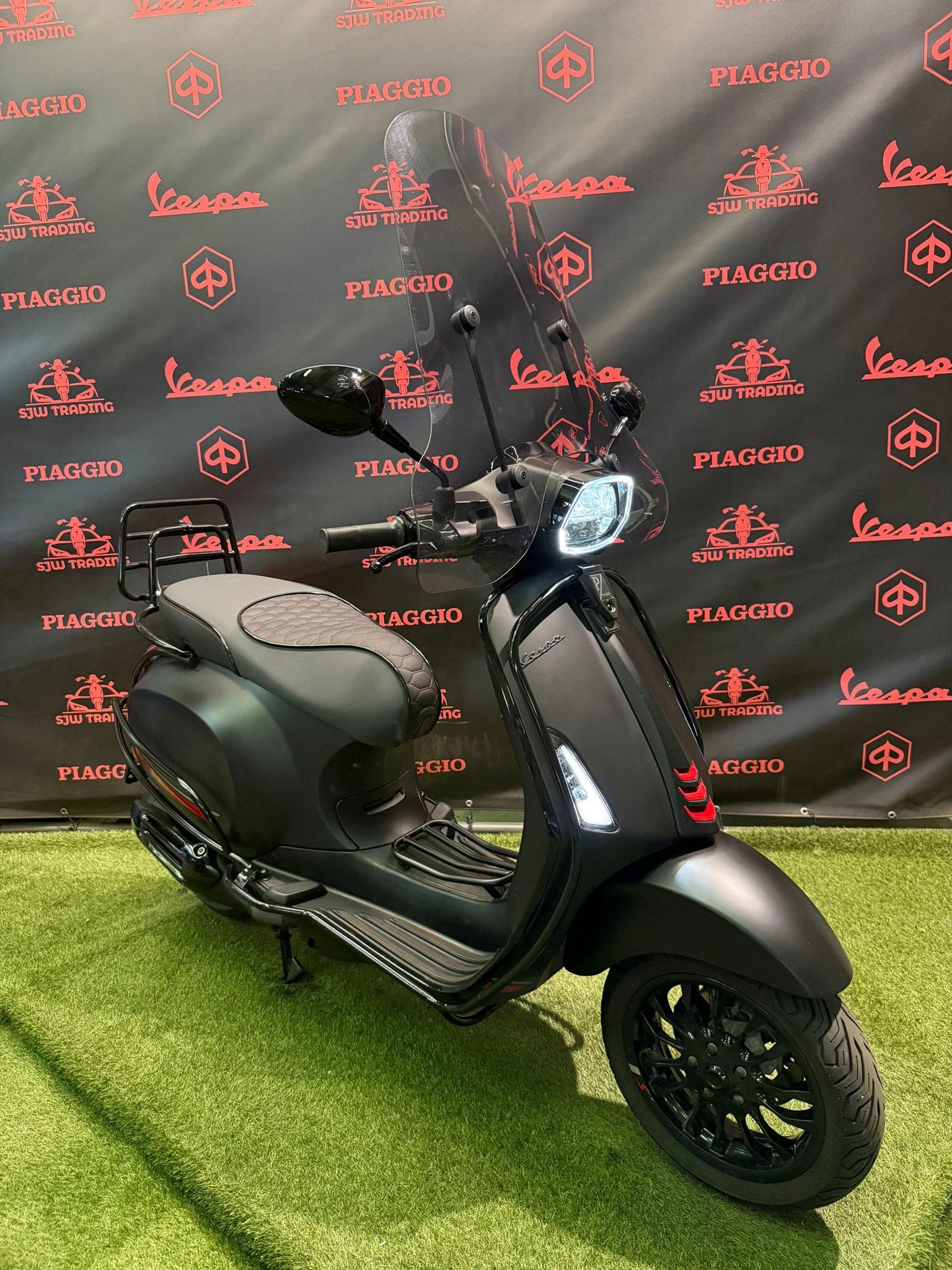 Vespa Sprint 2021 Brom! Mat Zwart / RS Zadel / Garantie!, -, Maximaal 45 km/u, -, Ophalen of Verzenden