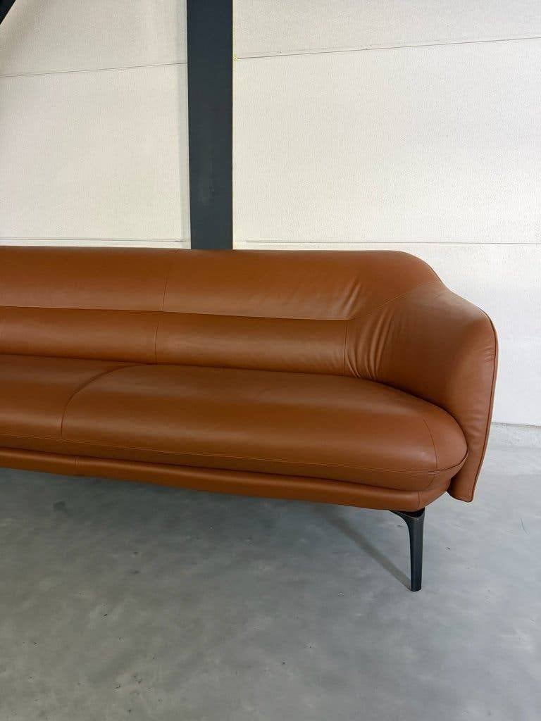 Leolux Lindo – Ceras Leder – Zeer goede staat, Huis en Inrichting, Ophalen, Driepersoons, 75 tot 100 cm, Zo goed als nieuw