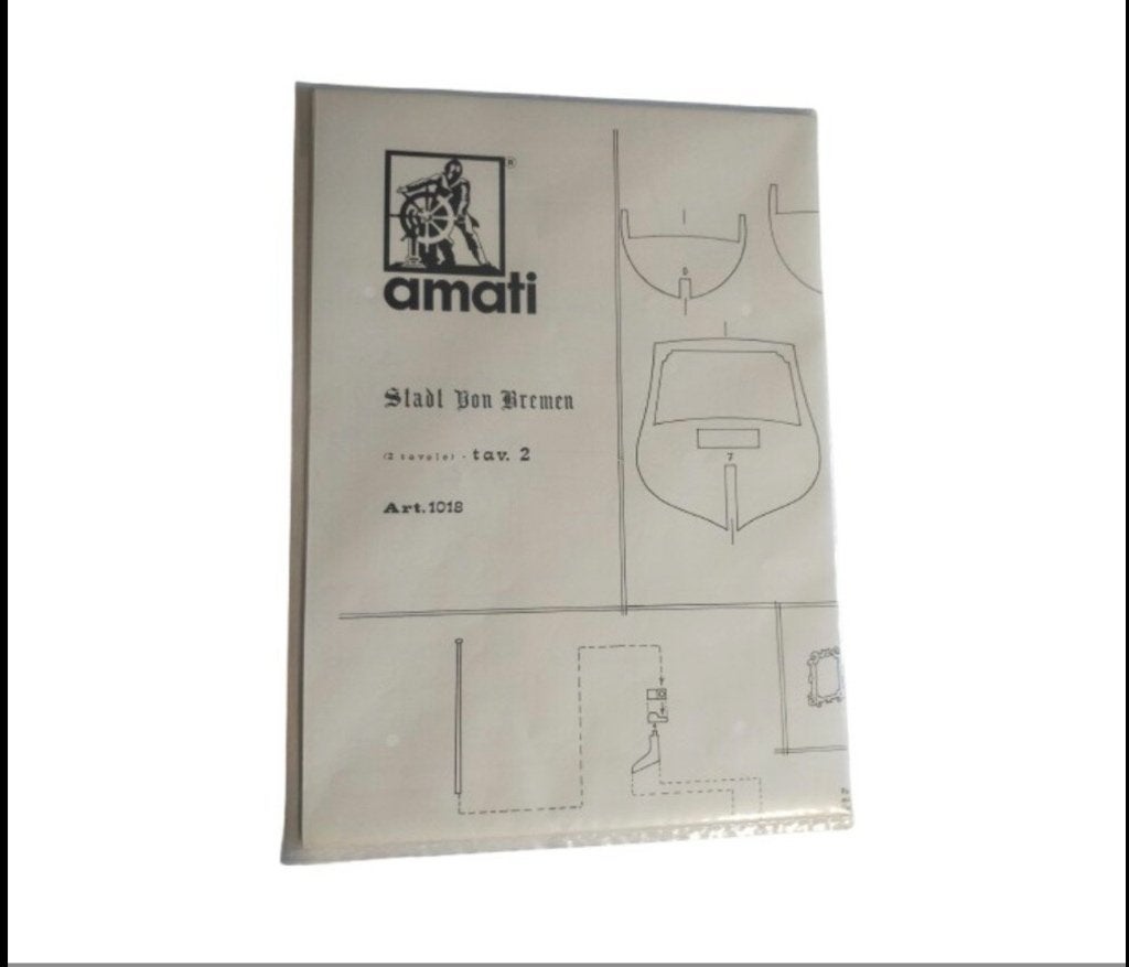 Bouwtekening Amati stadt von Bremen, Hobby en Vrije tijd, Modelbouw | Boten en Schepen, Nieuw, Overige merken, Verzenden