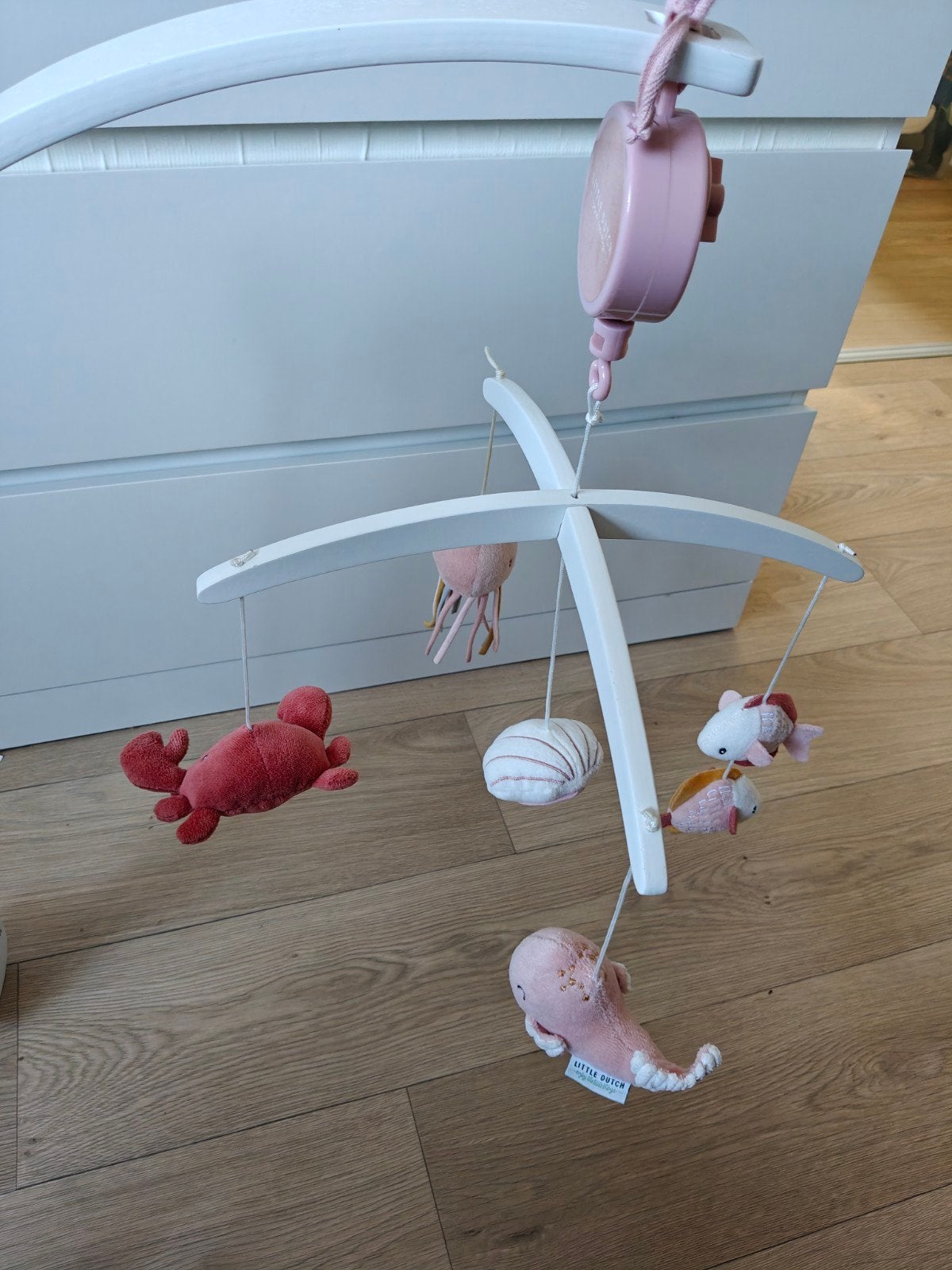 Little Dutch Muziekmobiel Ocean Pink, Ophalen, Zo goed als nieuw, Mobiel, Met geluid