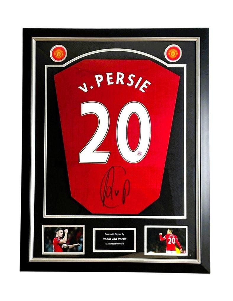 Robin Van Persie United gesigneerd shirt ingelijst, Verzamelen, Sportartikelen en Voetbal, Buitenlandse clubs, Shirt, Ophalen of Verzenden