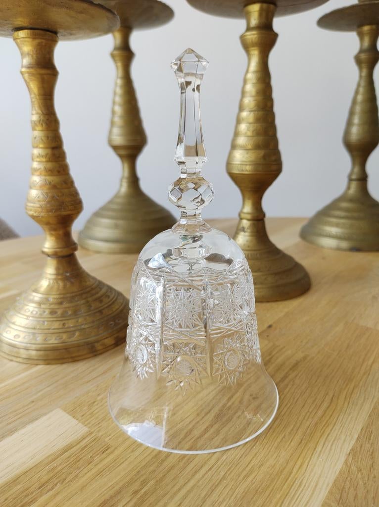 Kristallen tafelbel glas, Ophalen of Verzenden