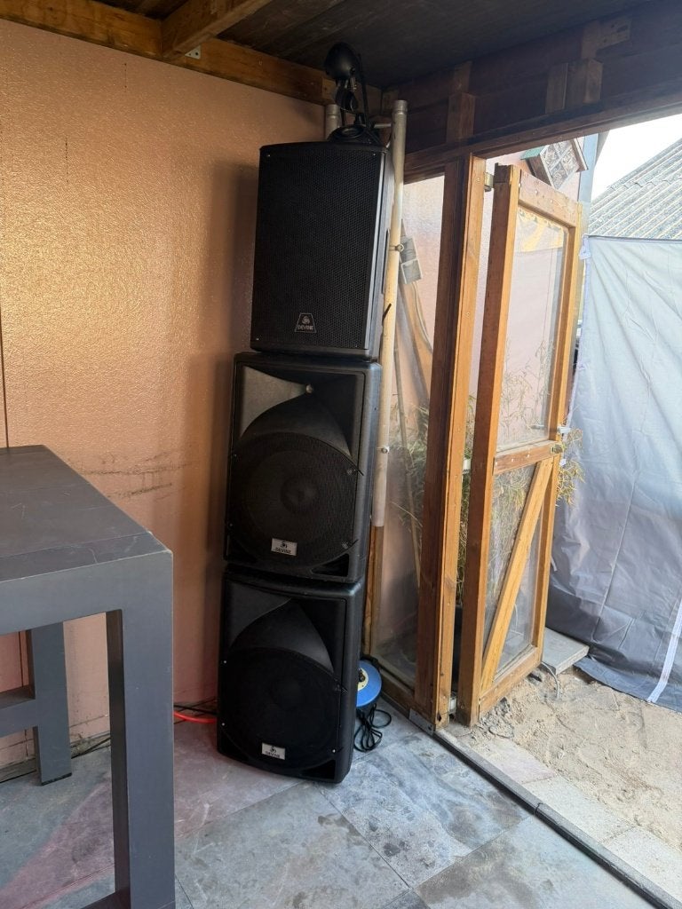 2x devine artis 15 a +1x devine axeo 12 a, Gebruikt, Speakerset, Bluetooth, Ophalen