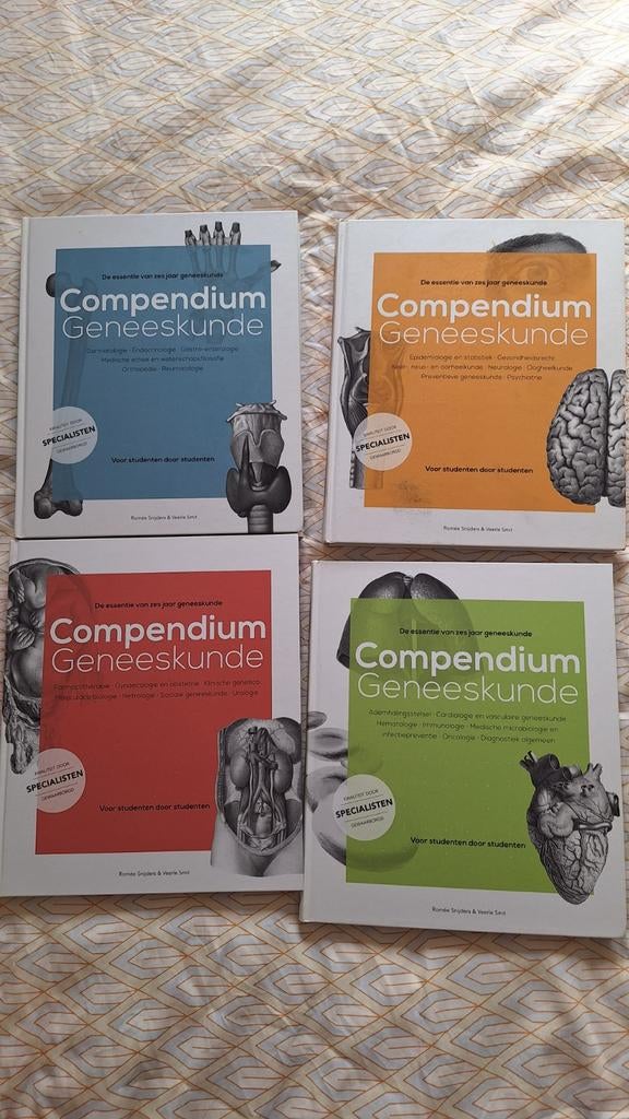 Compendium Geneeskunde 4-delige serie, Ophalen of Verzenden, Beta, Zo goed als nieuw, WO