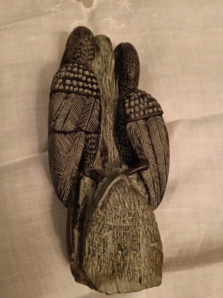 soapstone beeld van twee vogels - Zimbabwe -, Antiek en Kunst, Ophalen of Verzenden