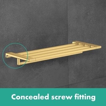 Hansgrohe AddStoris Handdoekenrek - Goud Optiek, Handdoekenrek, Overige merken, Nieuw, Ophalen of Verzenden