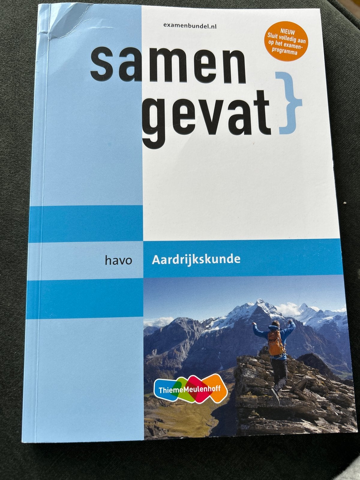 Examenbundel Samengevat Aardrijkskunde Havo, Ophalen of Verzenden, Gamma, Nieuw, HBO