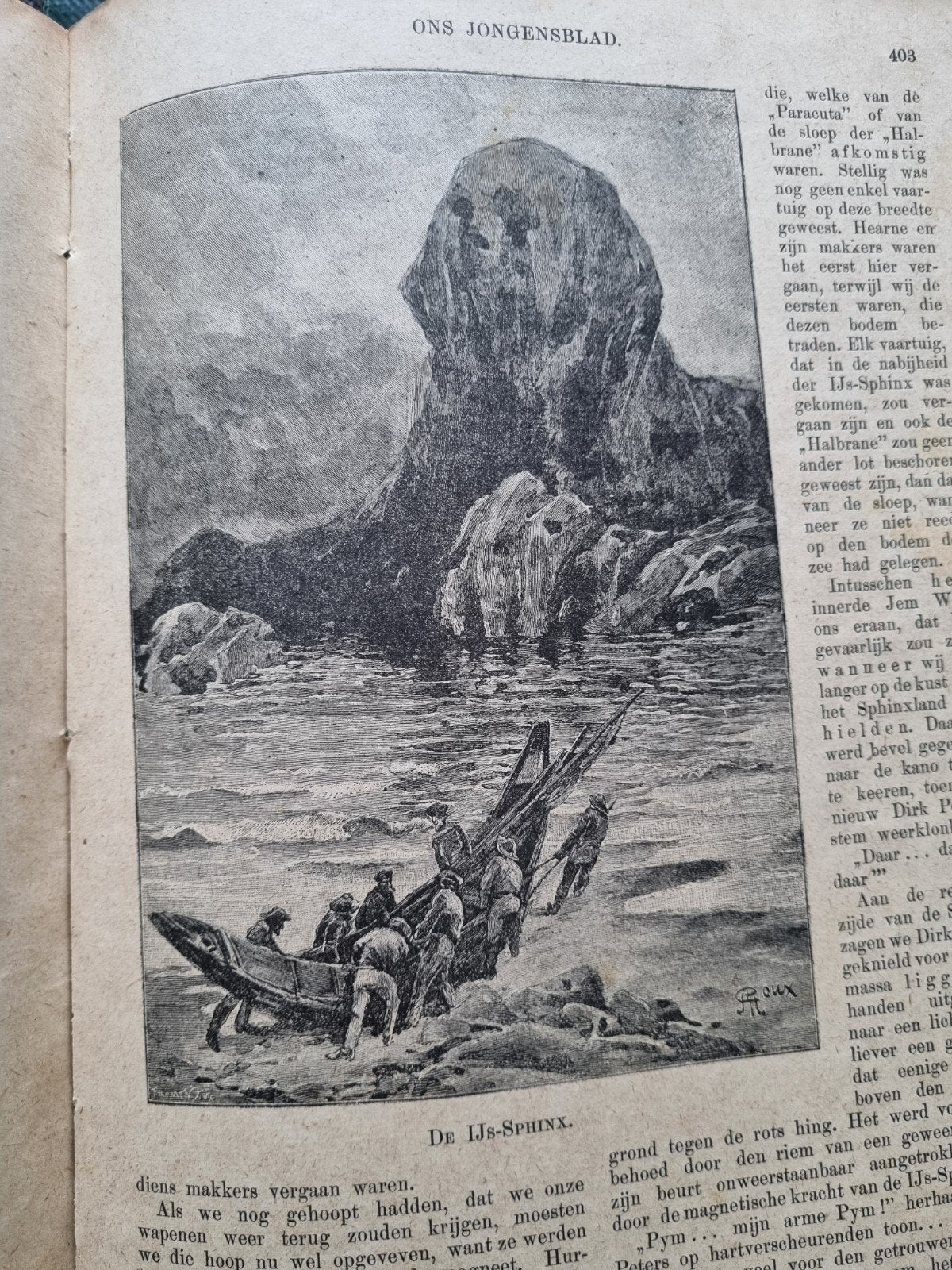 Jaargang Ons Jongensblad 1898 Jules Verne, Ophalen of Verzenden, Gelezen