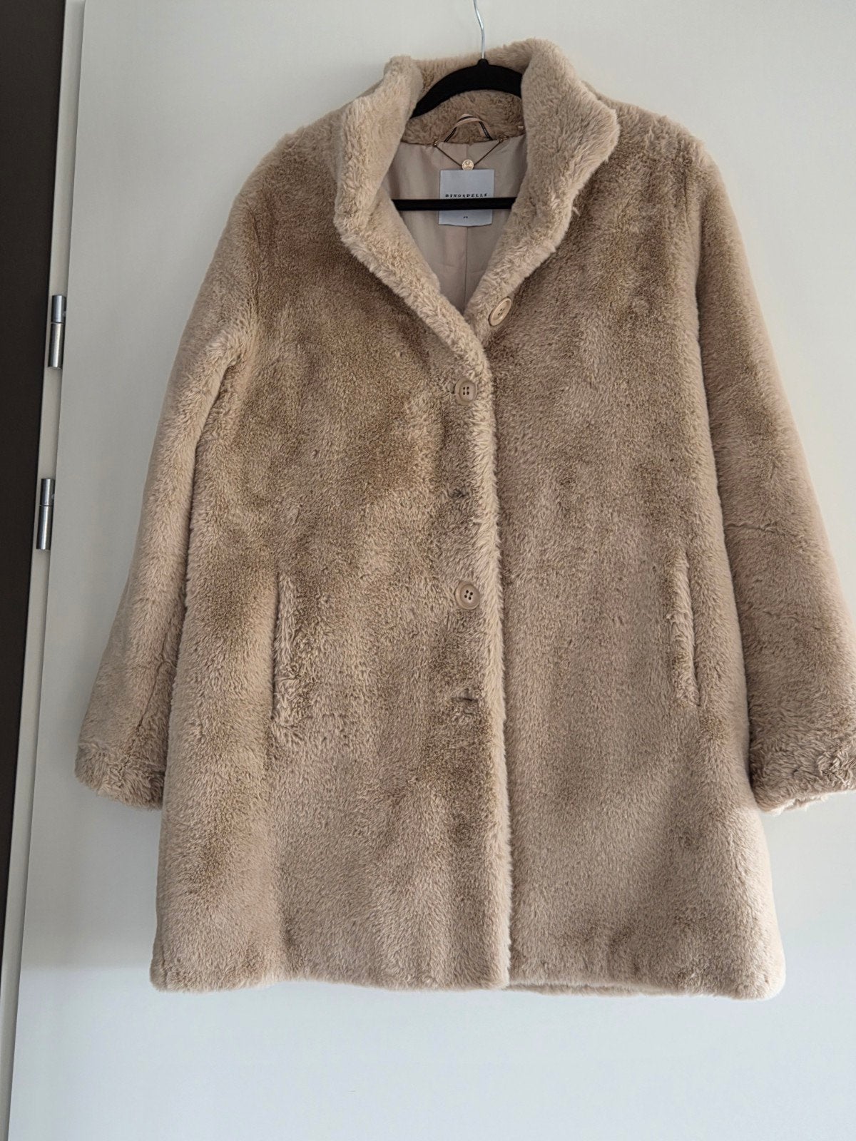 Najaar/winterjas van Rino & Pelle maat 40, Maat 38/40 (M), Beige, Ophalen of Verzenden, Zo goed als nieuw