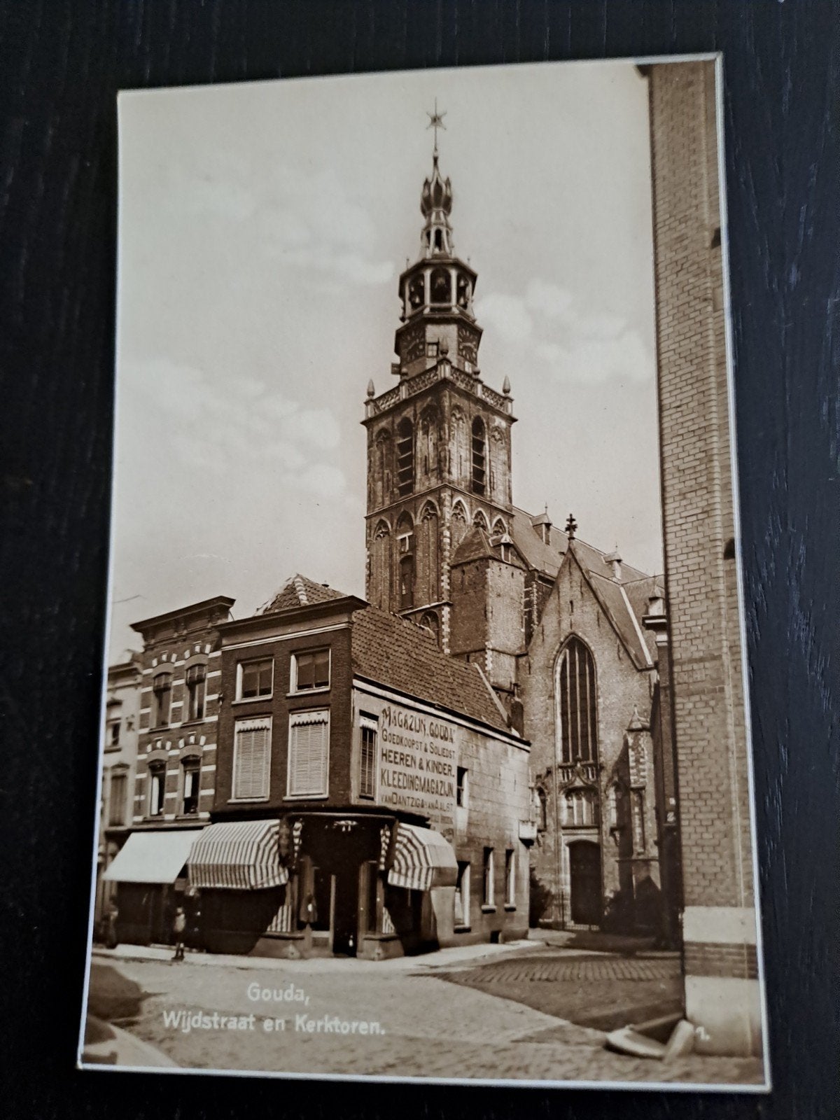 Gouda echte oude fotokaart, Ophalen of Verzenden