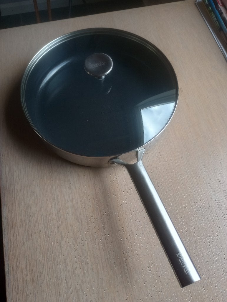 Koekenpan 28cm Van Kempen & Begeer, Ophalen, Koekenpan, Zo goed als nieuw, Rvs