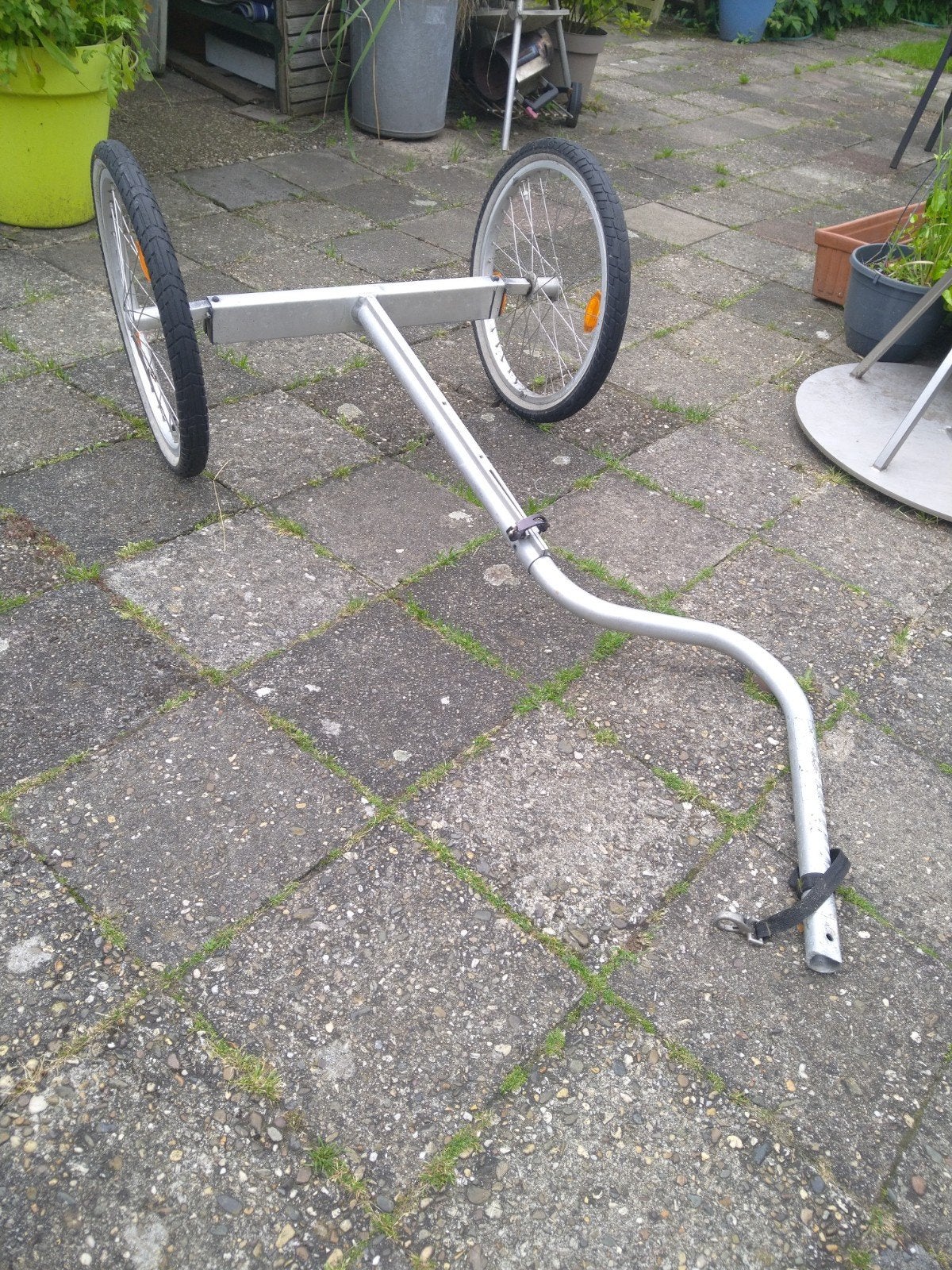 Fietskar onderstel met eenvoudig demontabele wielen, Gebruikt, Opvouwbaar, Bagagekar, Ophalen of Verzenden