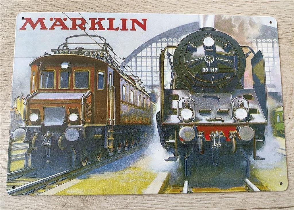 MARKLIN Metalen Wandbord Modeltrein Trein poster reclame, Verzenden, Nieuw