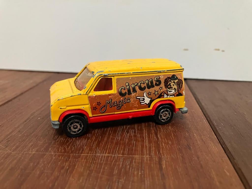 Zeldzame Majorette Circus Magic busje - Vintage speelgoed, Ophalen of Verzenden, Gebruikt, Bus of Vrachtwagen