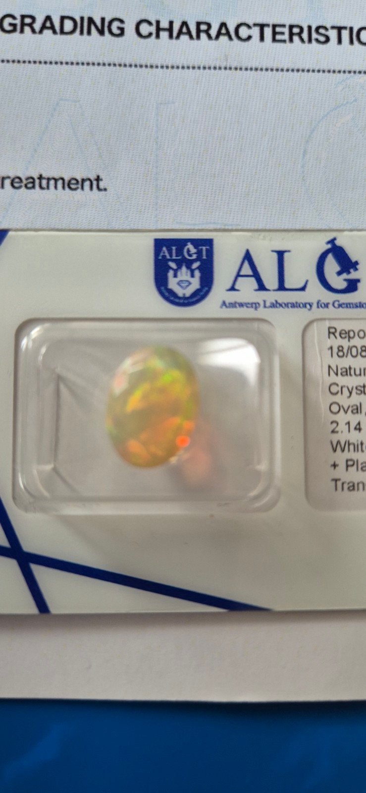 Opaal - Natuurlijke Crystal Opaal -2.14 ct, Ophalen of Verzenden, Nieuw