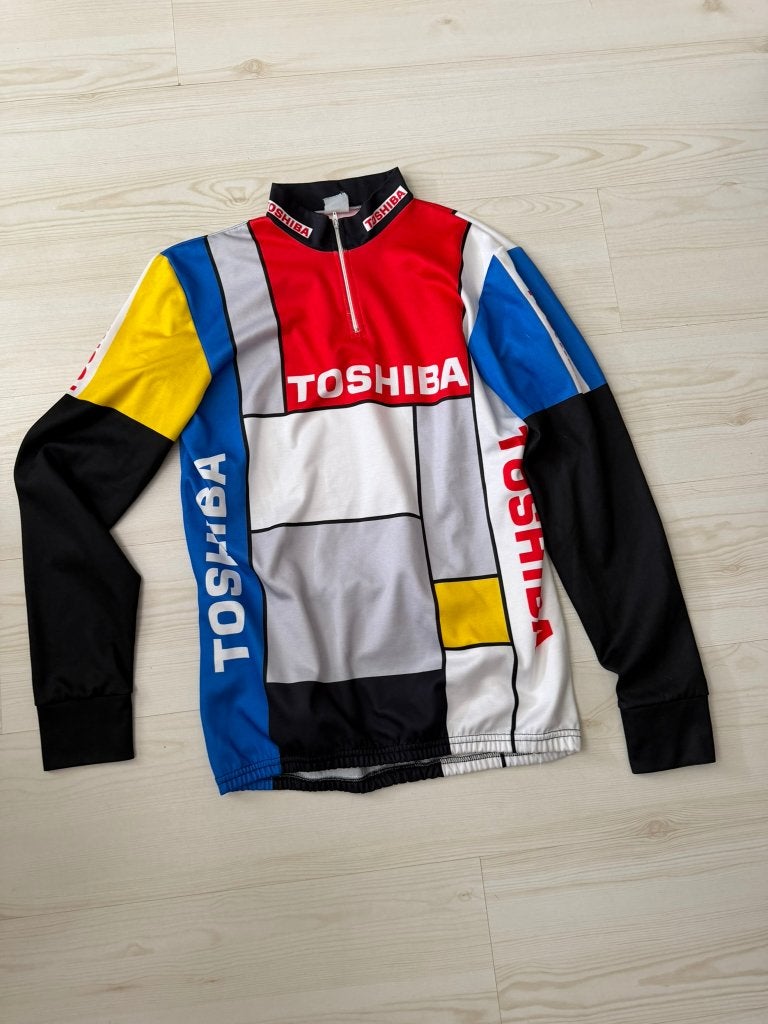 La Vie Claire Toshiba wielrenshirt, Overige kleuren, Maat 48/50 (M), Overige typen, Ophalen of Verzenden